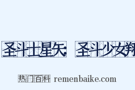 圣斗士星矢：圣斗少女翔是什么意思的图片